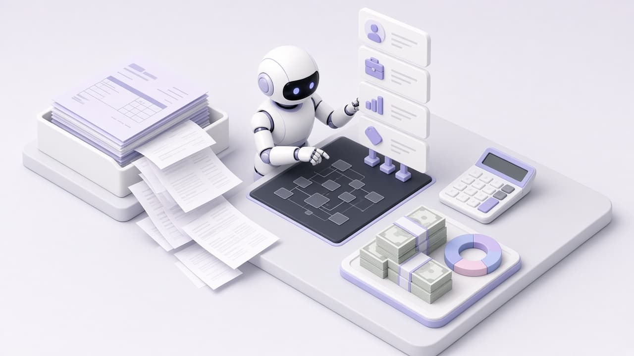 Finance agent extracting documents and preparing reports