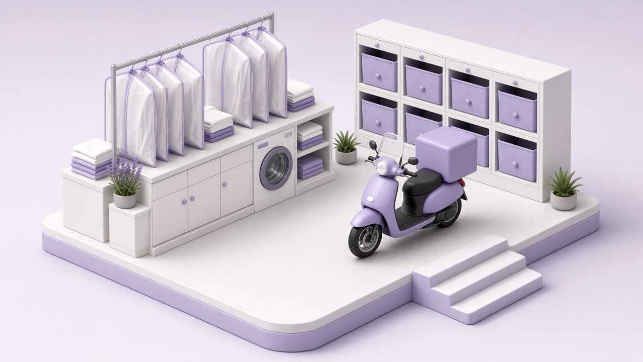 Queens Guard laundry app — pickup, tracking and delivery