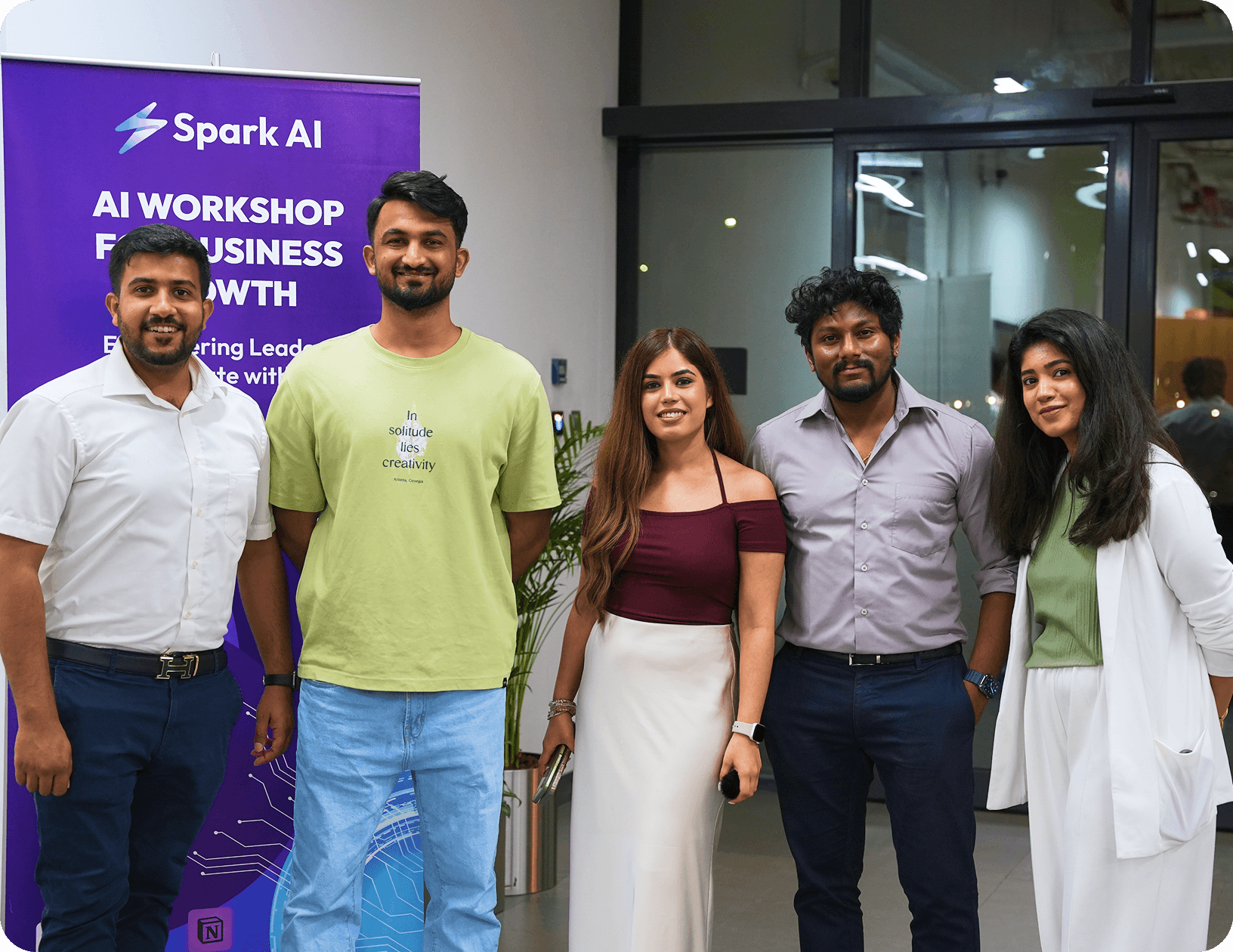 Spark AI workshop two group photo