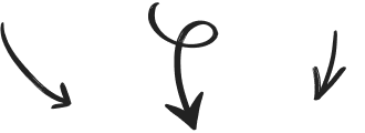 Hand-drawn arrows